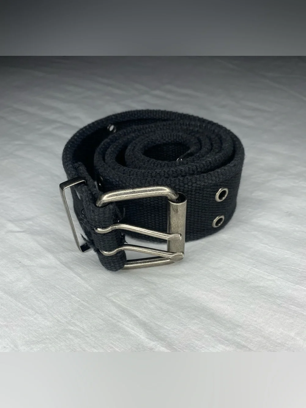 Double Prong Canvas Belt Heavy Duty Military Grommets